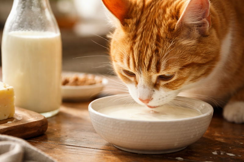 Is it safe to give cats milk