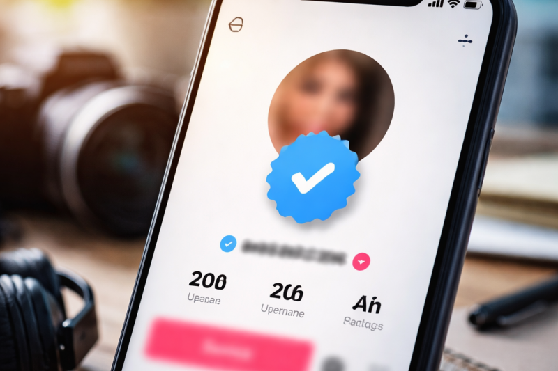How to get a blue check on TikTok