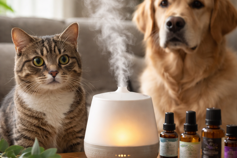 Is it safe to use essential oils around pets