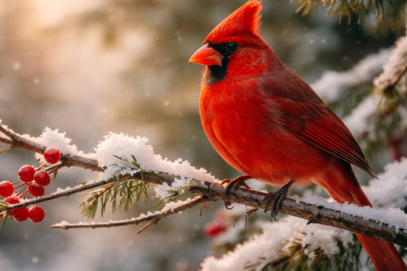 Meaning of cardinal bird visits