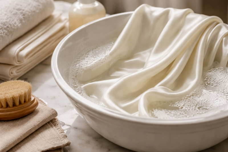 How to wash a silk pillowcase