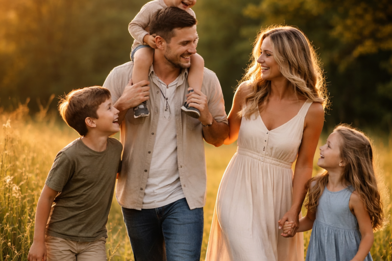 Ideas for a family photoshoot outdoors