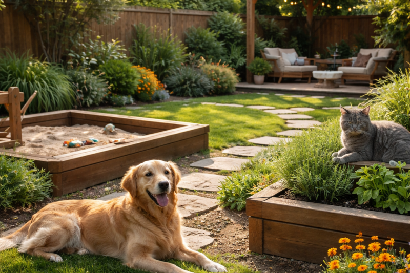 Ideas for a pet-friendly backyard