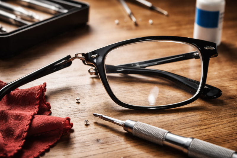 How to fix a broken glasses frame