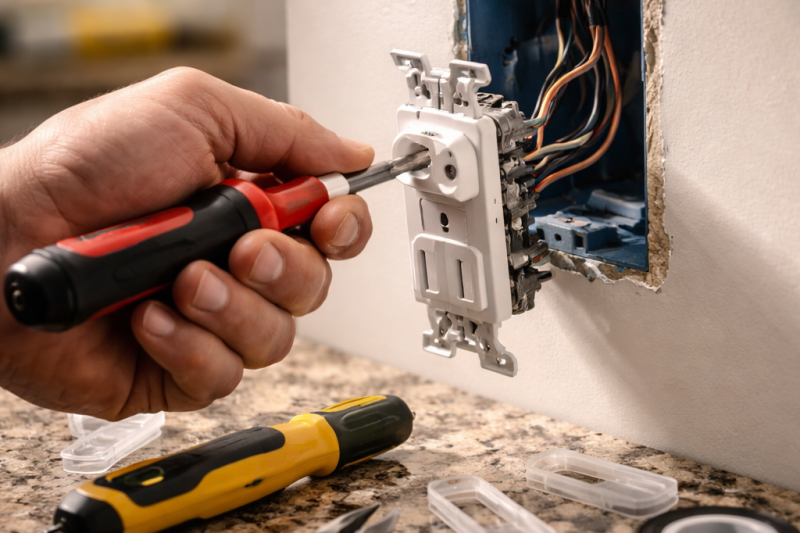 How to fix a loose electrical outlet