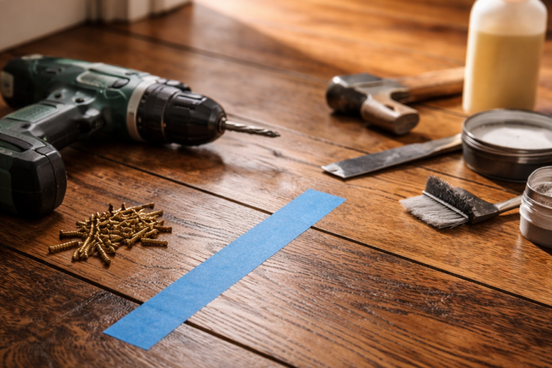 How to fix squeaky floorboards