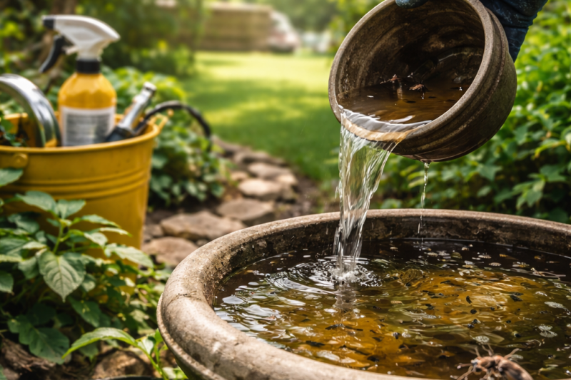 How to get rid of mosquitoes in the yard