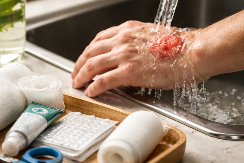 How to treat a burn at home
