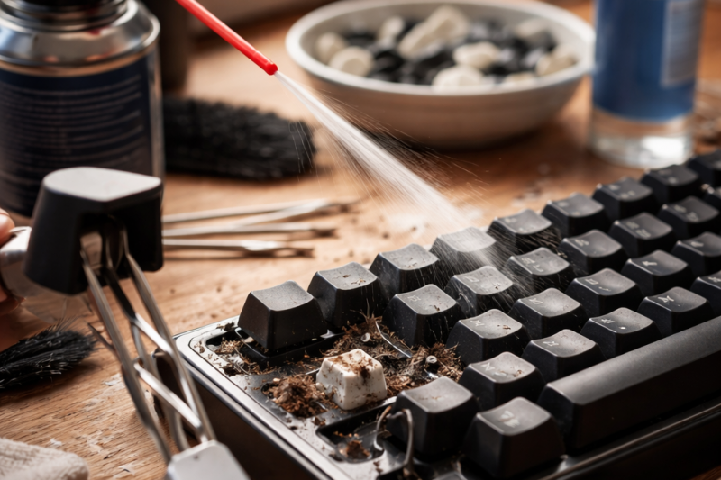 How to fix a keyboard with sticking keys