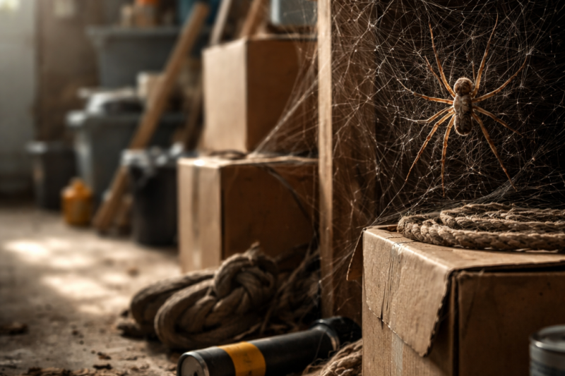How to get rid of spiders in the garage