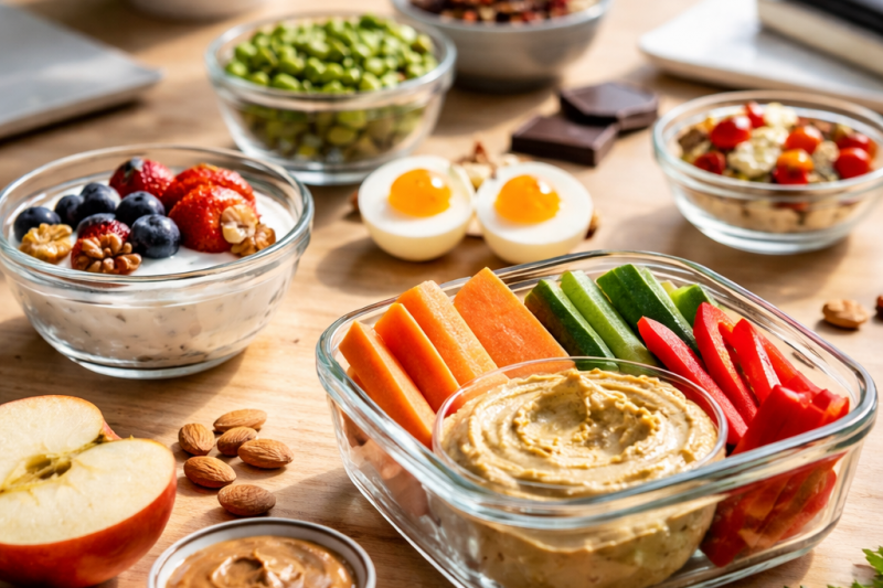 Ideas for healthy snacks at work